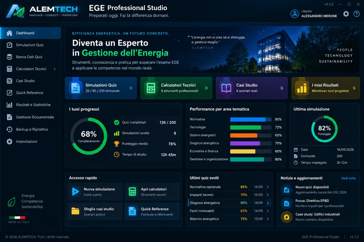 Screenshot ALEMTECH EGE Professional Studio