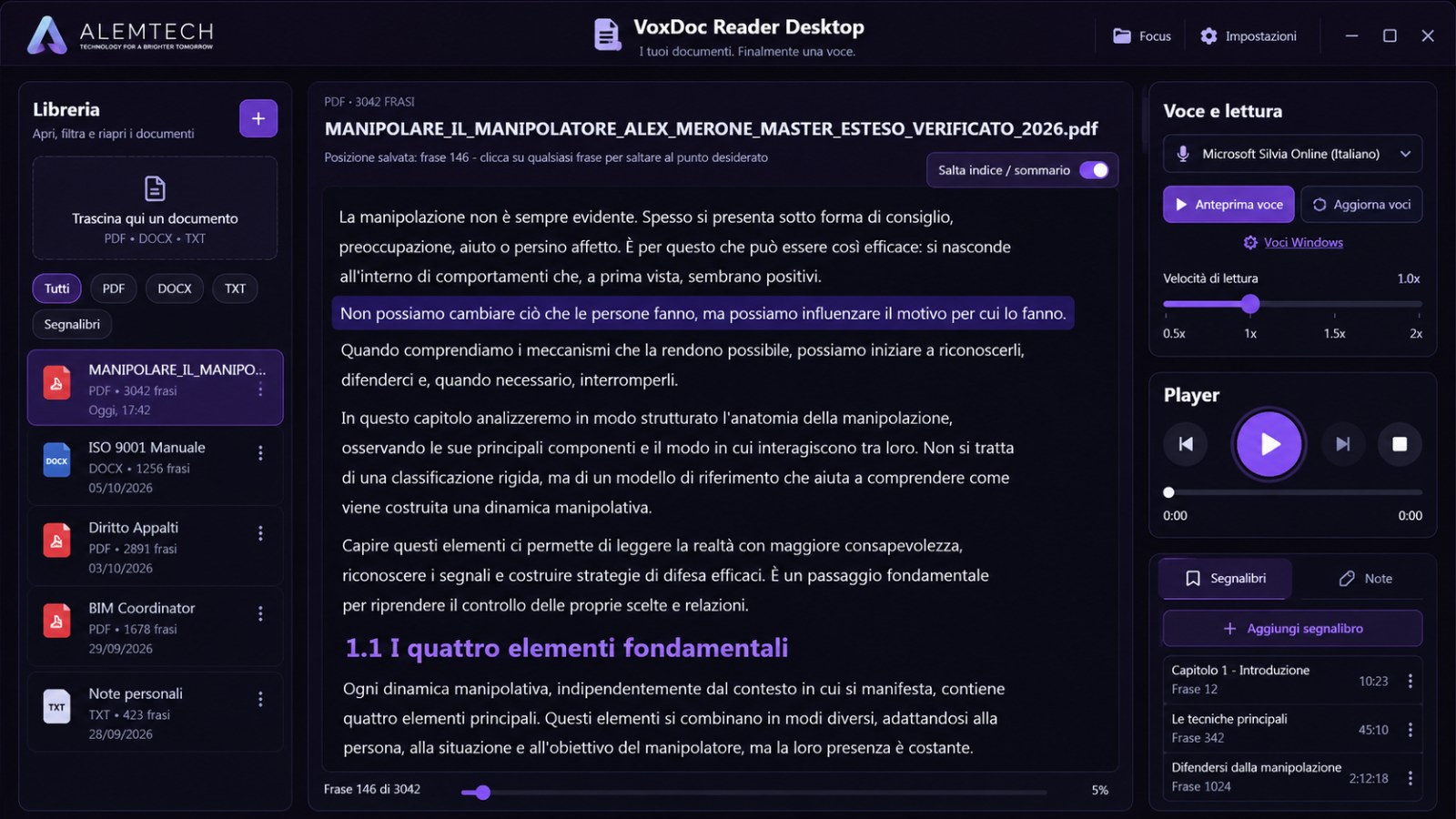 Screenshot VoxDoc Reader Desktop